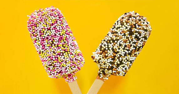 Ice Cream on Stick with pralines coating – LAIeF